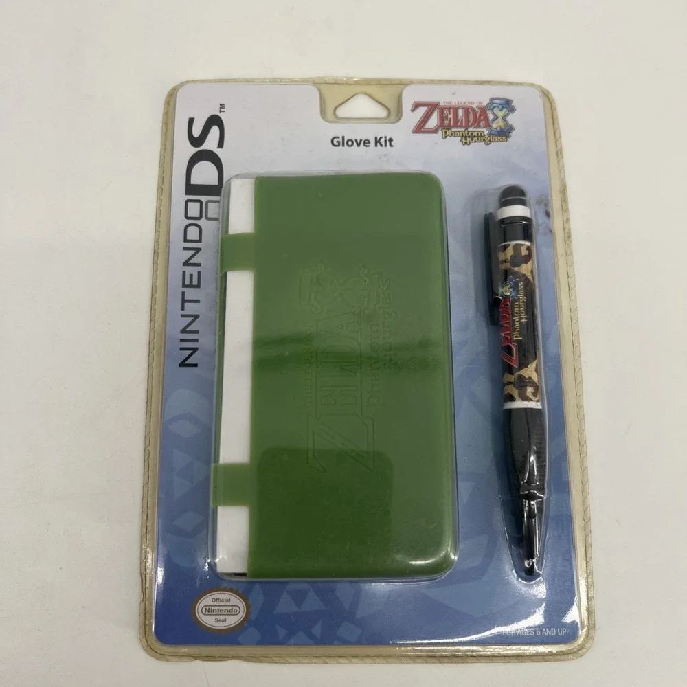 NEW  Nintendo DS Legend of Zelda Phantom Hourglass Glove Kit W/Pen Green